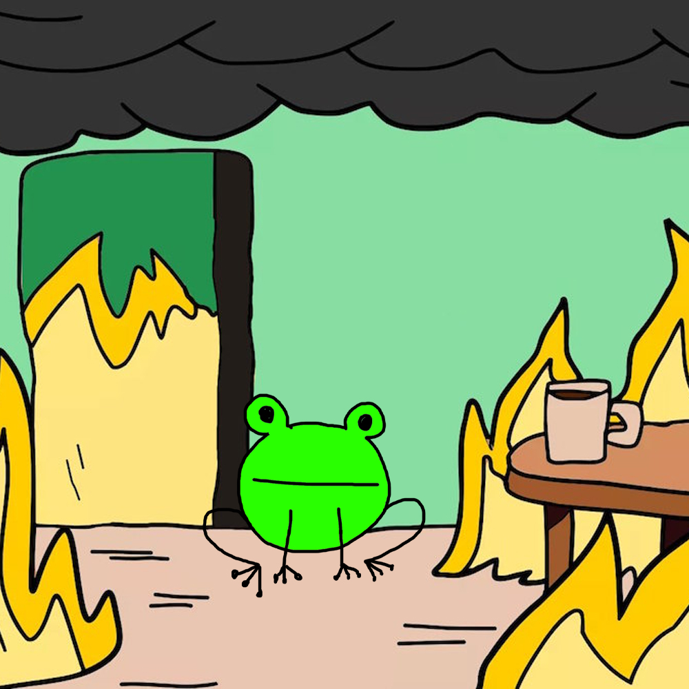 ROG memecoin meme artwork 10 - rog frog cryptocurrency community art