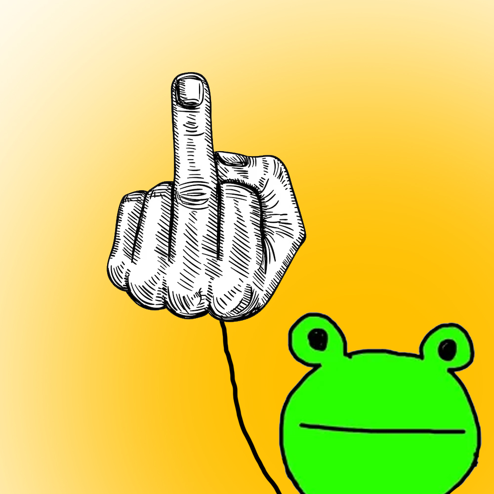 ROG memecoin meme artwork 15 - rog frog cryptocurrency community art