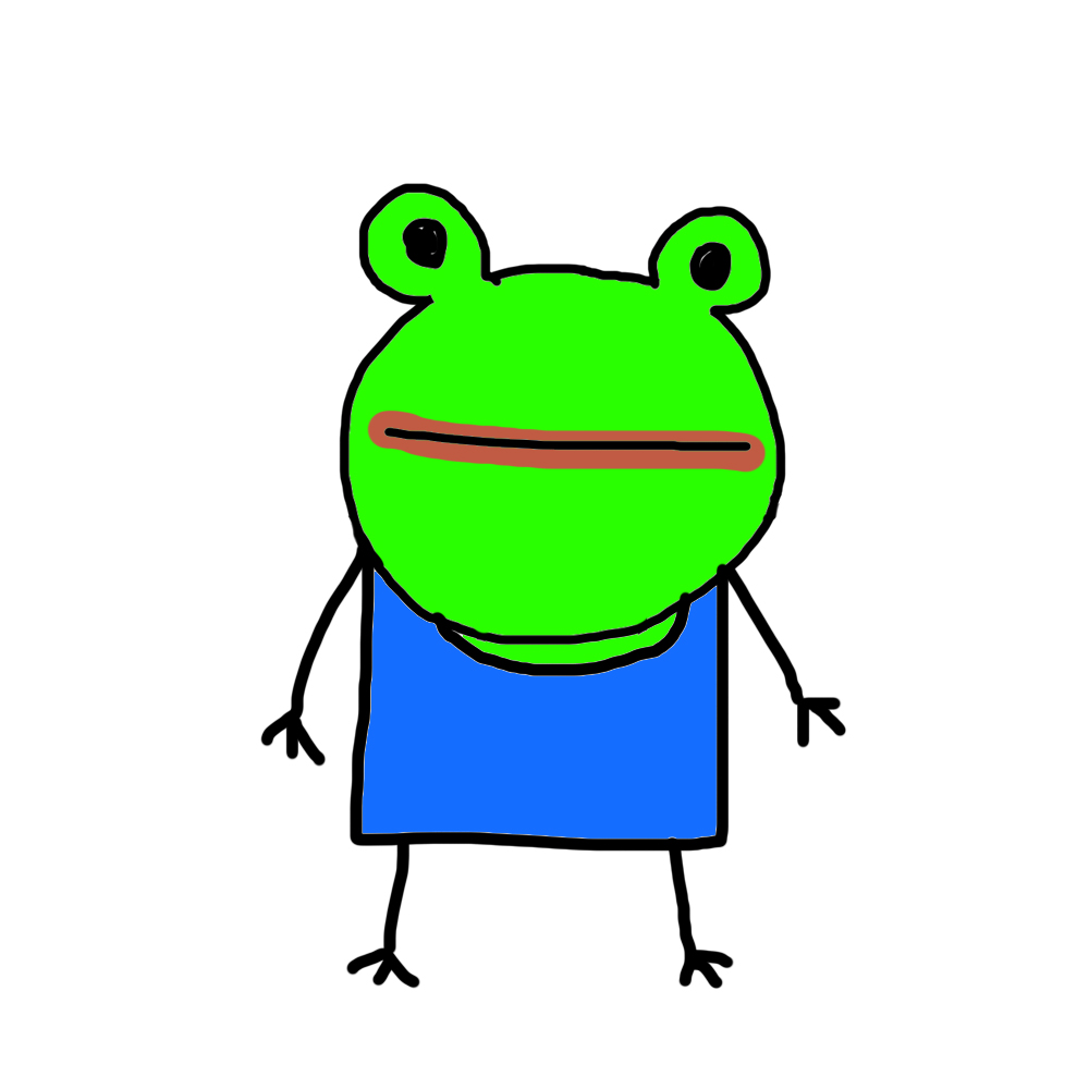ROG memecoin meme artwork 6 - rog frog cryptocurrency community art