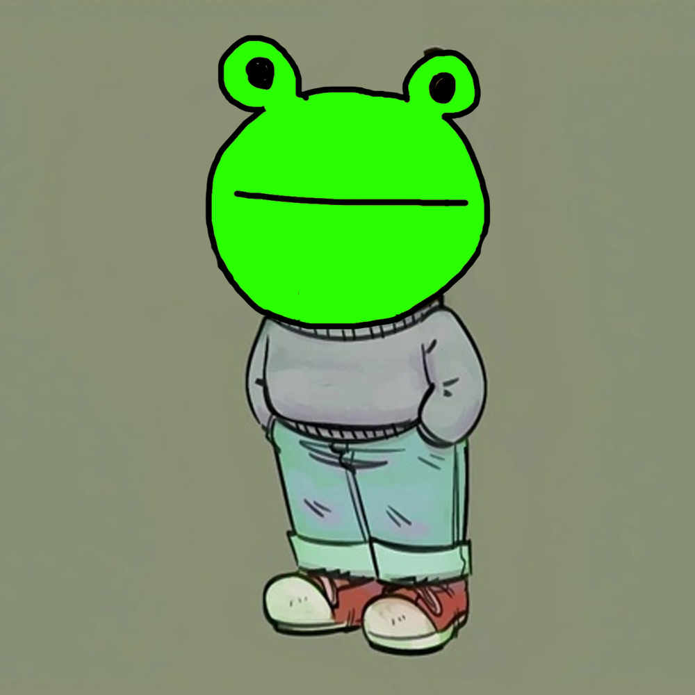 ROG memecoin meme artwork 8 - rog frog cryptocurrency community art